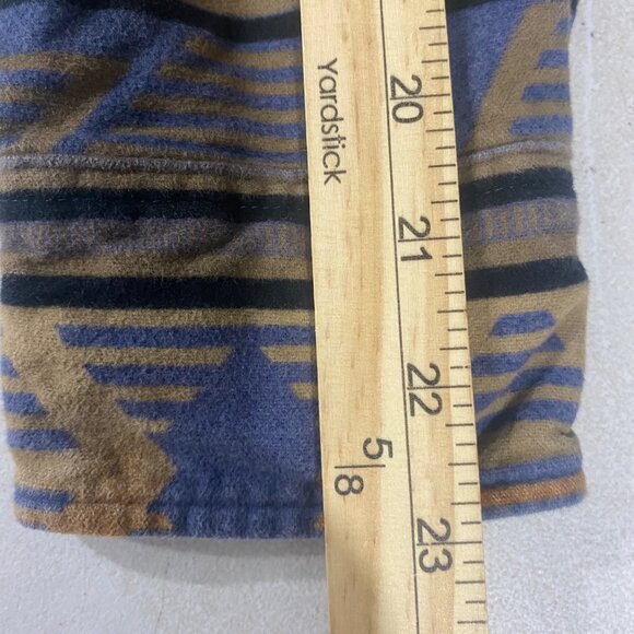 Cabelas Deerskin Soft Chamois Flannel Shirt Mens M Aztec Long Sleeves Southwest - Picture 12 of 12